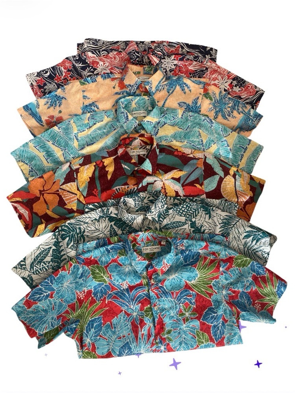 Tori Richard Uniforms Multicolor Floral Hawaiian Shirt Size S View 2